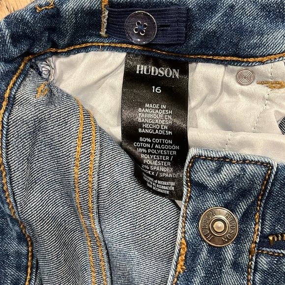 Hudson girls distressed flare jeans size 16 - Picture 6 of 6